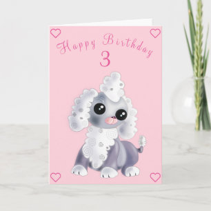 Cute Pet Dog Birthday Cards - Customizable