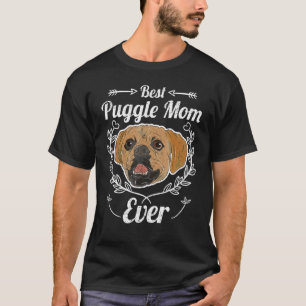 Cute Pet Dog Puggle Mom Mommy Mothers Day Puggle T-Shirt