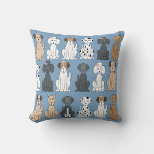 Cute Pet Dog Whimsical Modern Simple Style Throw Pillow