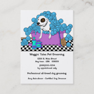Cute Pet Grooming Business And Appointment Card