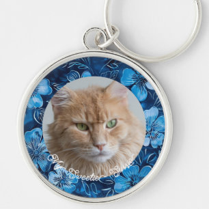 Cute Pet Loss Memorial Photo Keychain