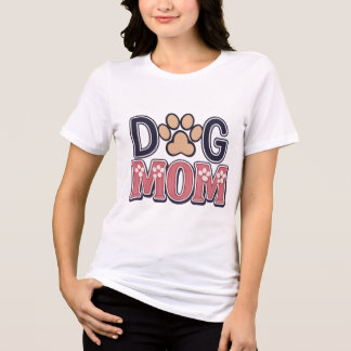 Cute Pet Lover T‑Shirt, Gift for Dog Moms Tri-Blend Shirt