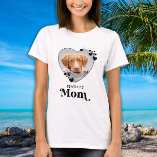 Cute Pet Mom Photo Custom Dog  T-Shirt