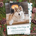 Cute Pet Photo Happy Howlidays Dog Lover Christmas Holiday Card<br><div class="desc">Send HOWLiday greetings with this super cute personalized custom pet photo holiday card. Happy Holidays from the dog with cute paw prints in a simple modern design. Add your dog's photo or family photo with the dog, and personalize with family name and year. This pet holiday card is perfect for...</div>