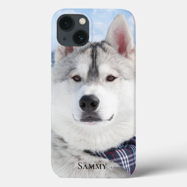 Cute Pet Photo Name  Case-Mate iPhone Case (Back)