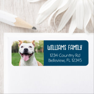 Cute Pet Template Dog Cat Return Address
