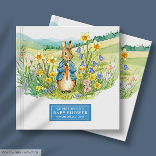 Cute Peter Rabbit Baby shower Livre d'invité