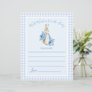 Cute Peter Rabbit Blue Baby Shower Game