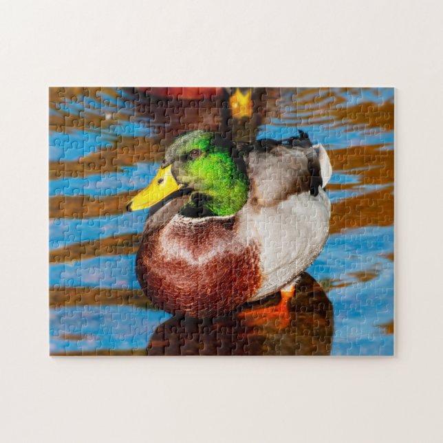 Cute Petit Canard Mallard Puzzle (Horizontal)