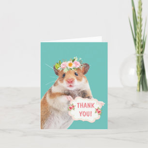 Cute petite souris Carte de remerciements