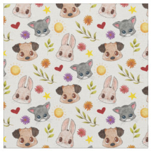 Cute Pets Animal Fabric