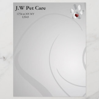 Cute Pets Business Letterheads Letterhead