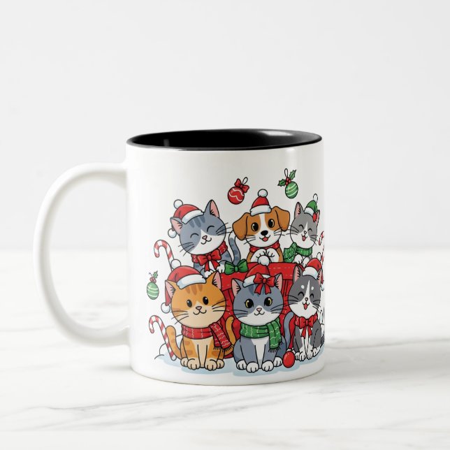 Cute Pets Collection – Stylish Minimal Mug (Left)