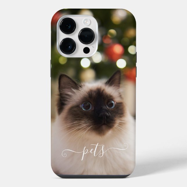 Cute pets photo for remember iPhone case (Back)