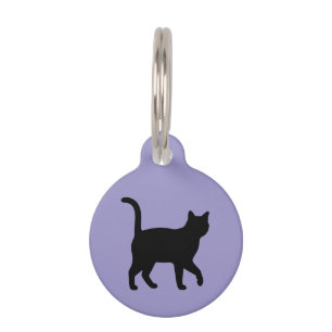 Cute Pets Silhouettes Design - Cats 1 + text Pet Tag