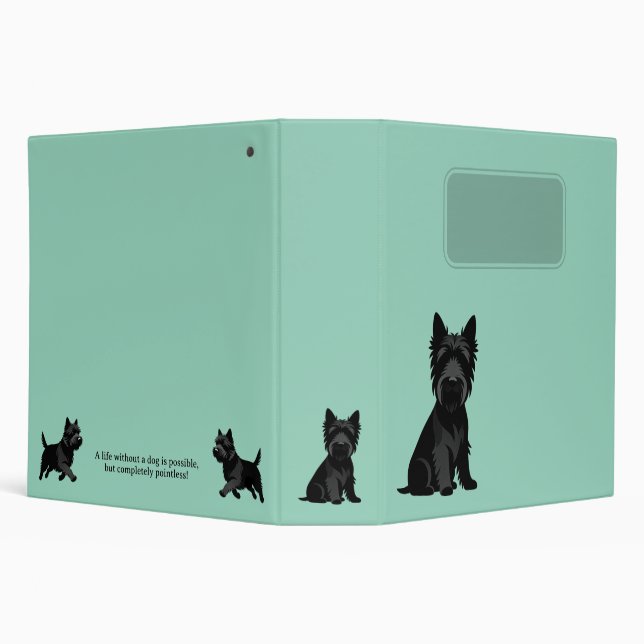 Cute Pets Silhouettes Design - Dogs 1 + text Binder (Background)