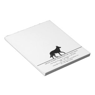 Cute Pets Silhouettes Design - Dogs on line 1 Notepad