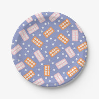 Cute Pharmacy Tech Paper Plates