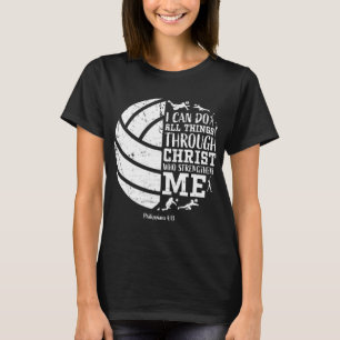 Cute Philippians 413 Volleyball Gifts Teen Girls W T-Shirt