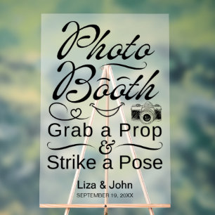 Cute Photo Booth Foam Board Sign