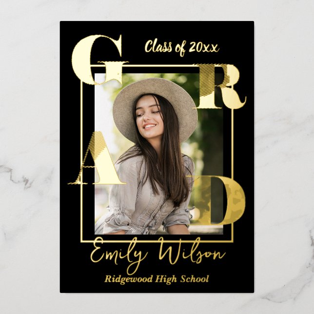 Cute Photo Class of 2025 Graduation Announcement  (Front)