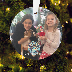 Cute Photo Dancing Snowman Personalize Ornament