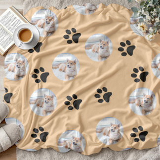 Cute Photo Pet Lover Taste Kitchen Fleece Blanket