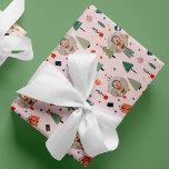 Cute Photo Pink Christmas  Wrapping Paper<br><div class="desc">Add a personal touch to your holiday gifts with this Personalized Cute Pink Photo Holiday Christmas Wrapping Paper. Perfect for unique christmas wrapping ideas, this custom christmas wrapping paper features your own photos, making it a creative choice for christmas present wrapping. Explore fun christmas wrapping ideas with this custom wrap,...</div>