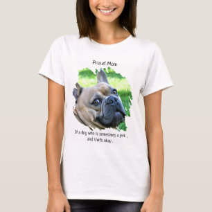 Cute Photo - Proud Dog Mom T-Shirt