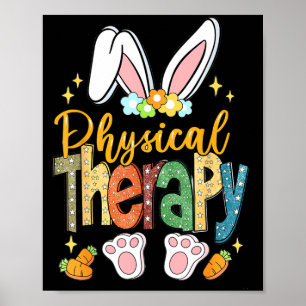 Cute physical therapy easter bunny physical poster