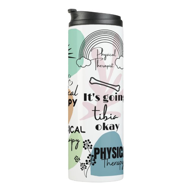 Cute Physical Therapy/Therapist Thermal Tumbler (Rotated Right)