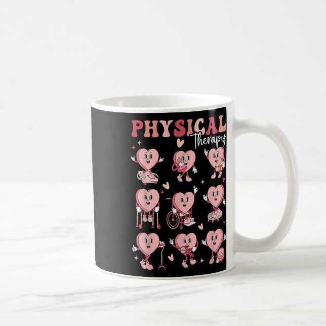 Cute Physical Therapy Valentine's Day Pt Pta Pedia Coffee Mug (Right)