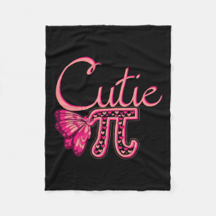 Cute Pi Butterfly Math Holiday Mathematics Funny P Fleece Blanket