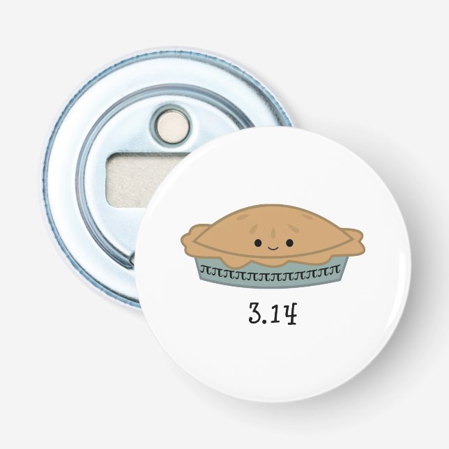 Cute Pi Day 3.14 Bottle Opener (Front)