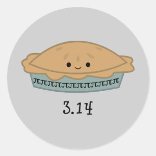Cute Pi Day 3.14 Classic Round Sticker