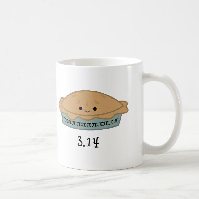 Cute Pi Day 3.14 Coffee Mug (Right)