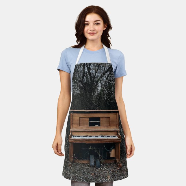 Cute Piano Apron (Worn)