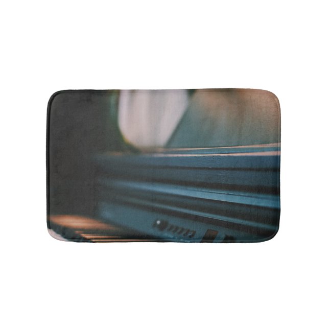 Cute Piano Artwork Bath Mat (Front)