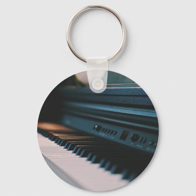 Cute Piano Artwork Keychain (Front)