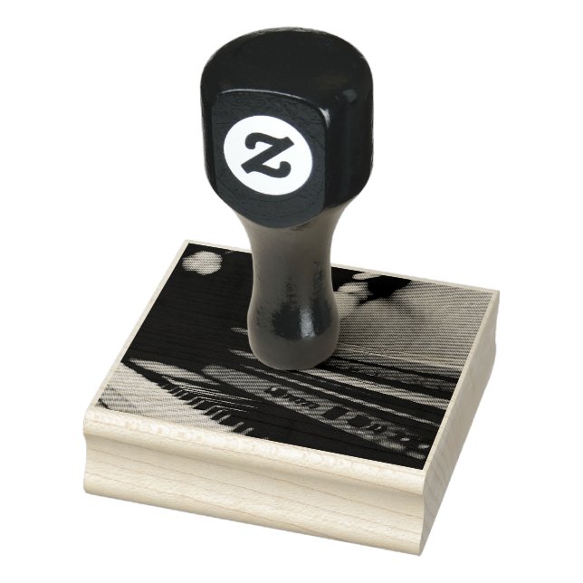 Cute Piano Artwork Rubber Stamp (Stamp)