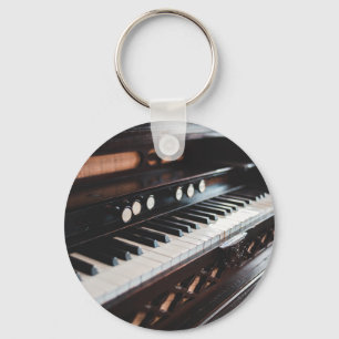 Cute Piano Design Keychain