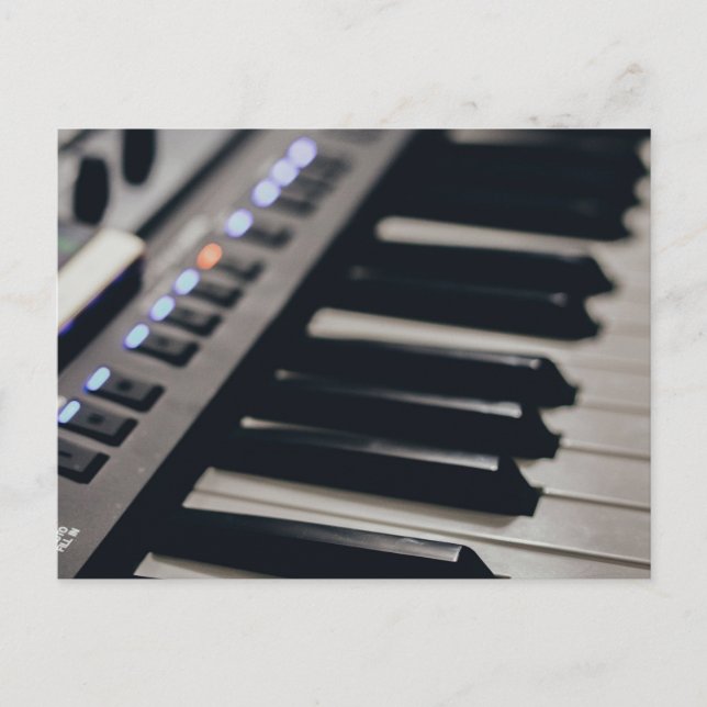 Cute Piano Design Postcard (Front)