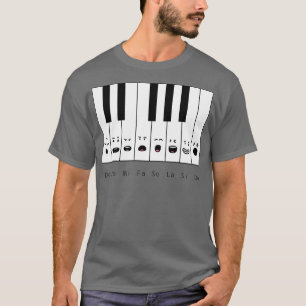 Cute Piano Notes  T-Shirt