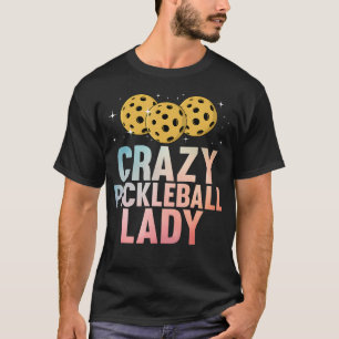 Cute Pickleball Art For Women Mom Grandma Pickle B T-Shirt
