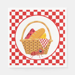 cute picnic ant party   napkin