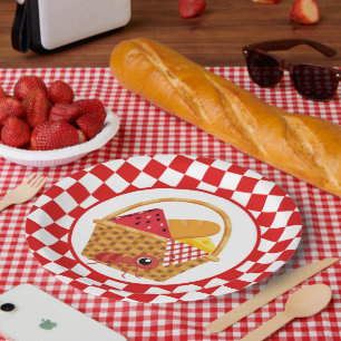 cute picnic ant party paper plate