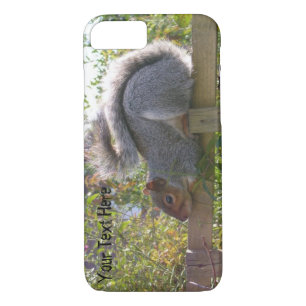 cute picture of grey squirrel sleeping wildlife iPhone 8/7 case