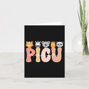 Cute Picu Nurse Pediatric Intensive Care Unit Card