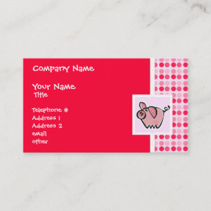 Cute Pig Business Card