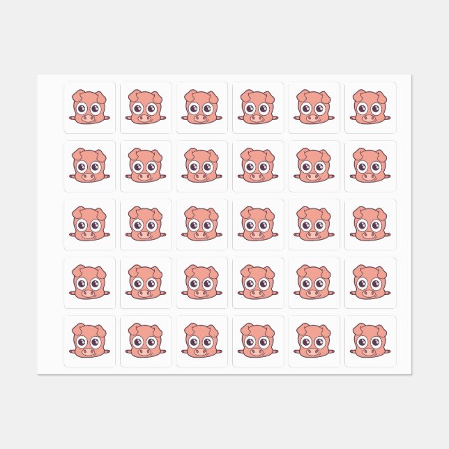 Cute pig clipart (Sheet)